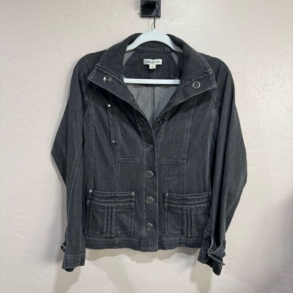 Coldwater Creek Denim Jacket Gray Stretch Soft & Lightweight Women's Size PS - Picture 1 of 6